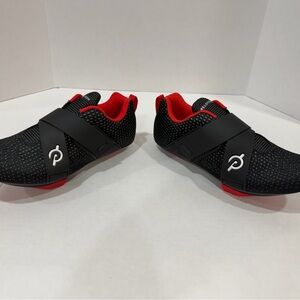 Peloton Women's Black and Red Athletic Cycling Shoes